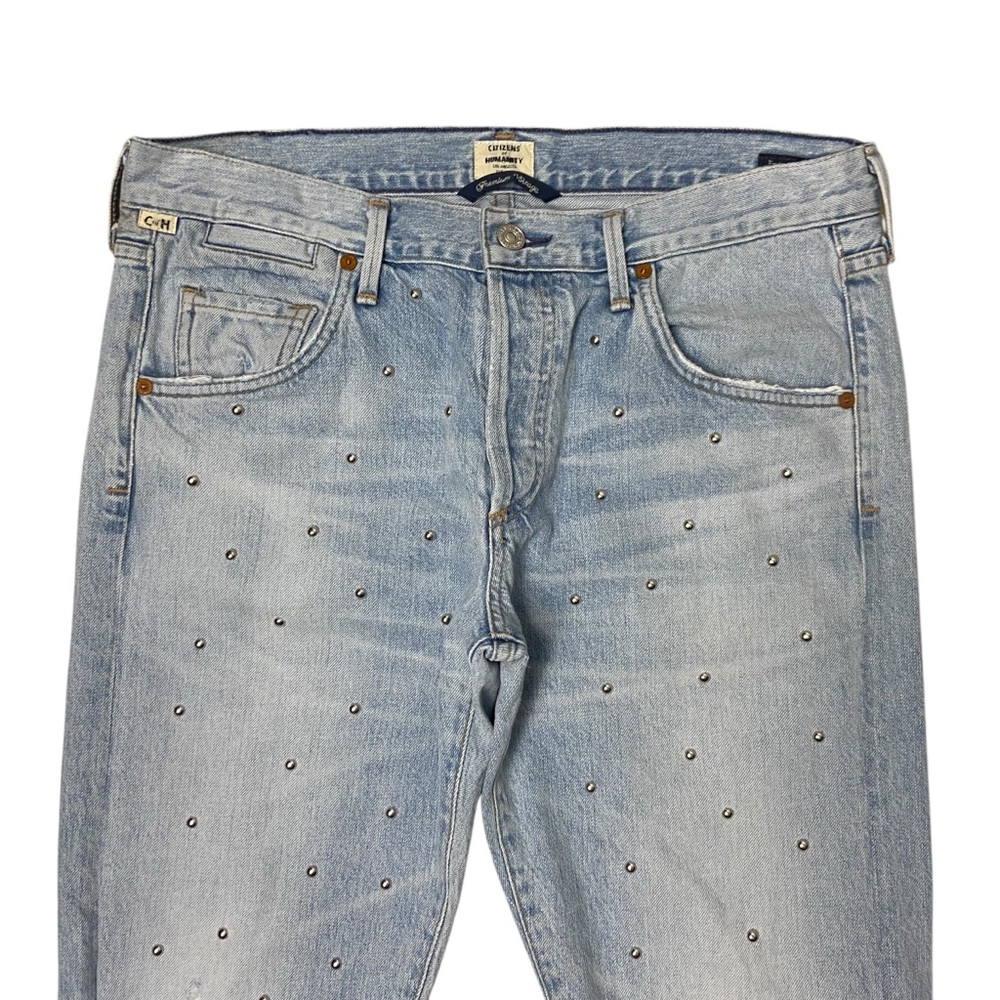 Citizens of Humanity Studded Emerson Slim Boyfriend Jean 28 - Picture 3 of 15